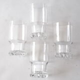 4 verres à whisky hauts en cristal