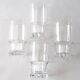 4 high crystal whisky glasses