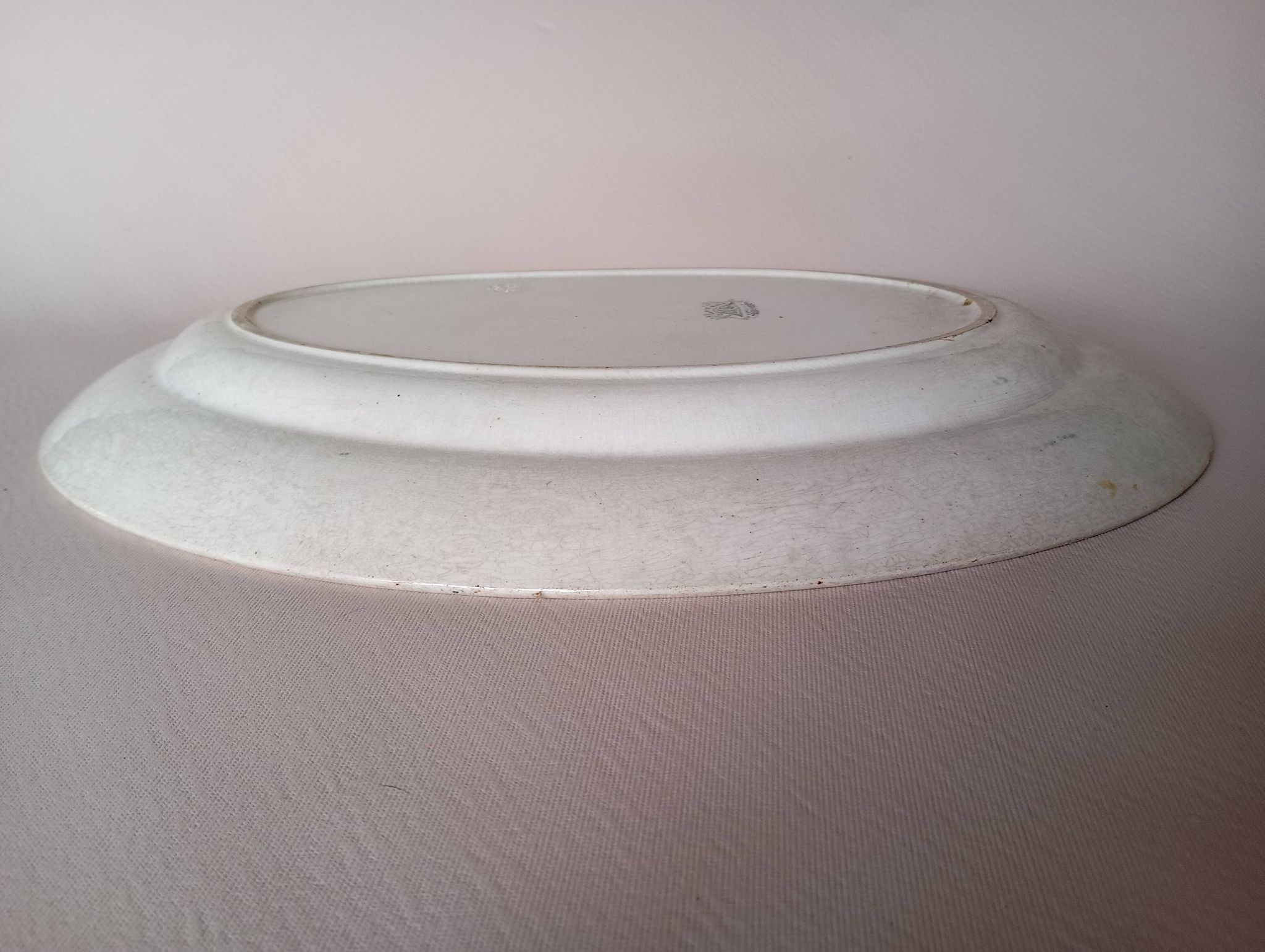 Oval ironstone dish "Compiègne" K&G Lunéville