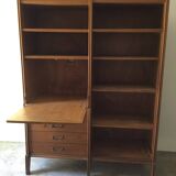 vintage bookcase shelf desk