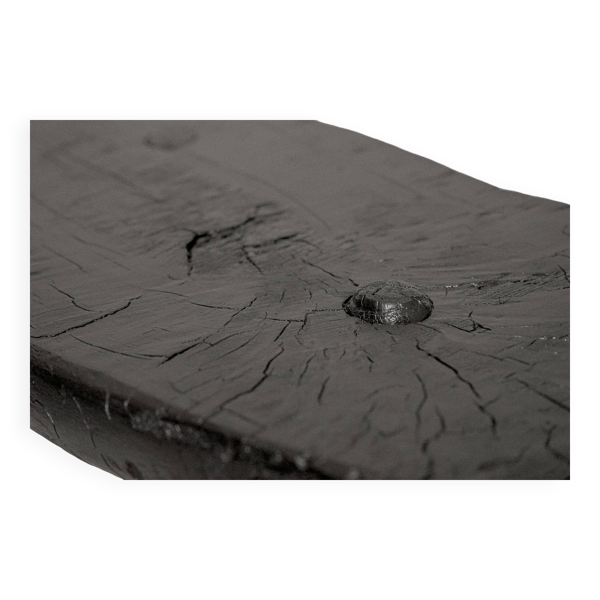 Tabouret de ferme Bois brulé