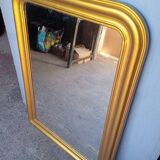 Louis Philippe mirror in gilded wood, 19th century - 110 cm