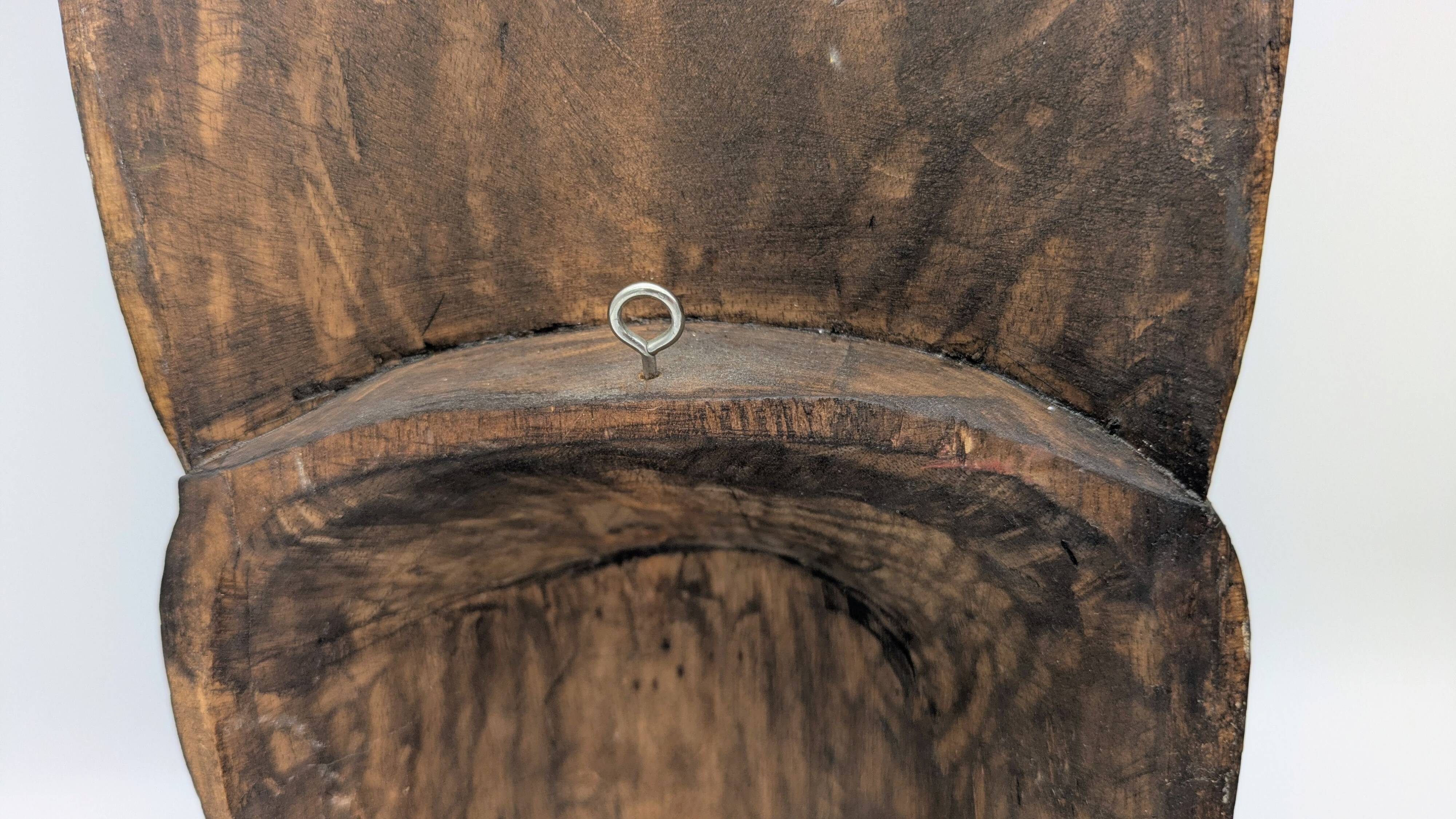 Sculptural Mask Wood - Face & Royal Cobra (Naga) - Tribal Art Indonesia