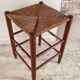 TABOURET Paille VINTAGE