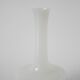 Vase en opaline blanc graphique, 1960, 20 X 11 cm