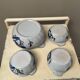 Lot de 3 bols et 1 pot vintage en céramique