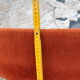 Pair of orange velvet chairs Roche Bobois 70s