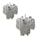 Murano Glass Sputnik Mazzega Style Ludelier, set of 2 or a pair of chandeliers
