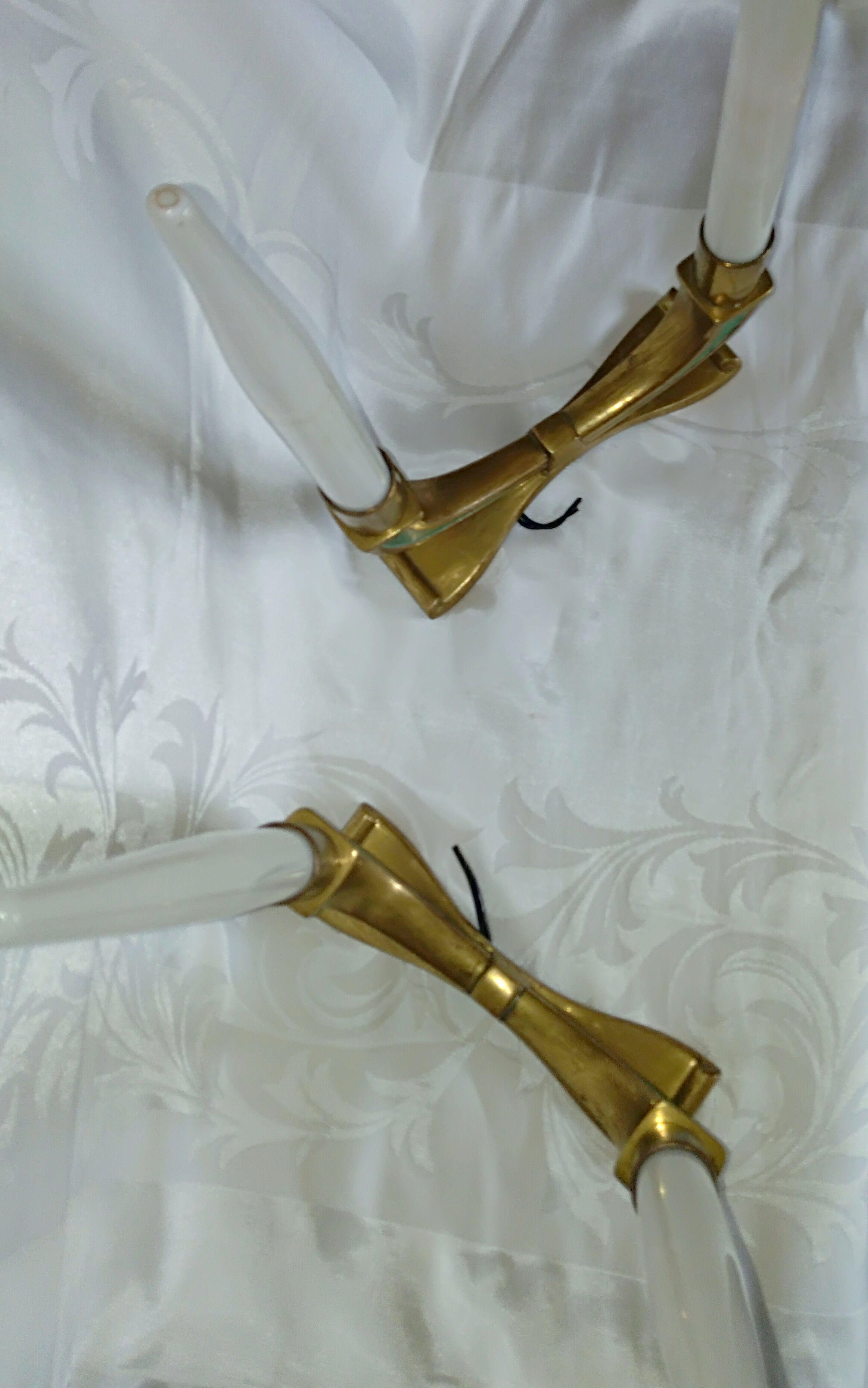 Pair of lamps candlestick  40s 50s