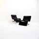 Set of Postmodern Reclining Loungechairs by G.P. Vitelli & T. Ammannati for Brunati Italy