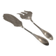 Fish serving set, 2 pieces, silver-plated metal, Apollo Empire silversmith