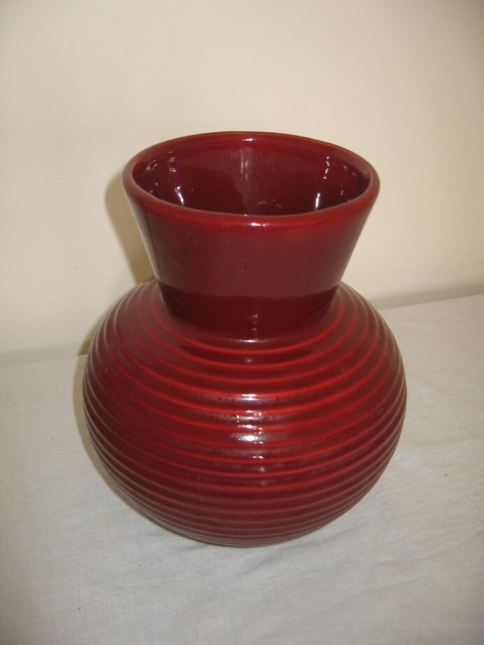 Burgundy vase