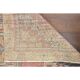 Vintage Turkish Oushak handmade wool cotton pink area rug 106x167