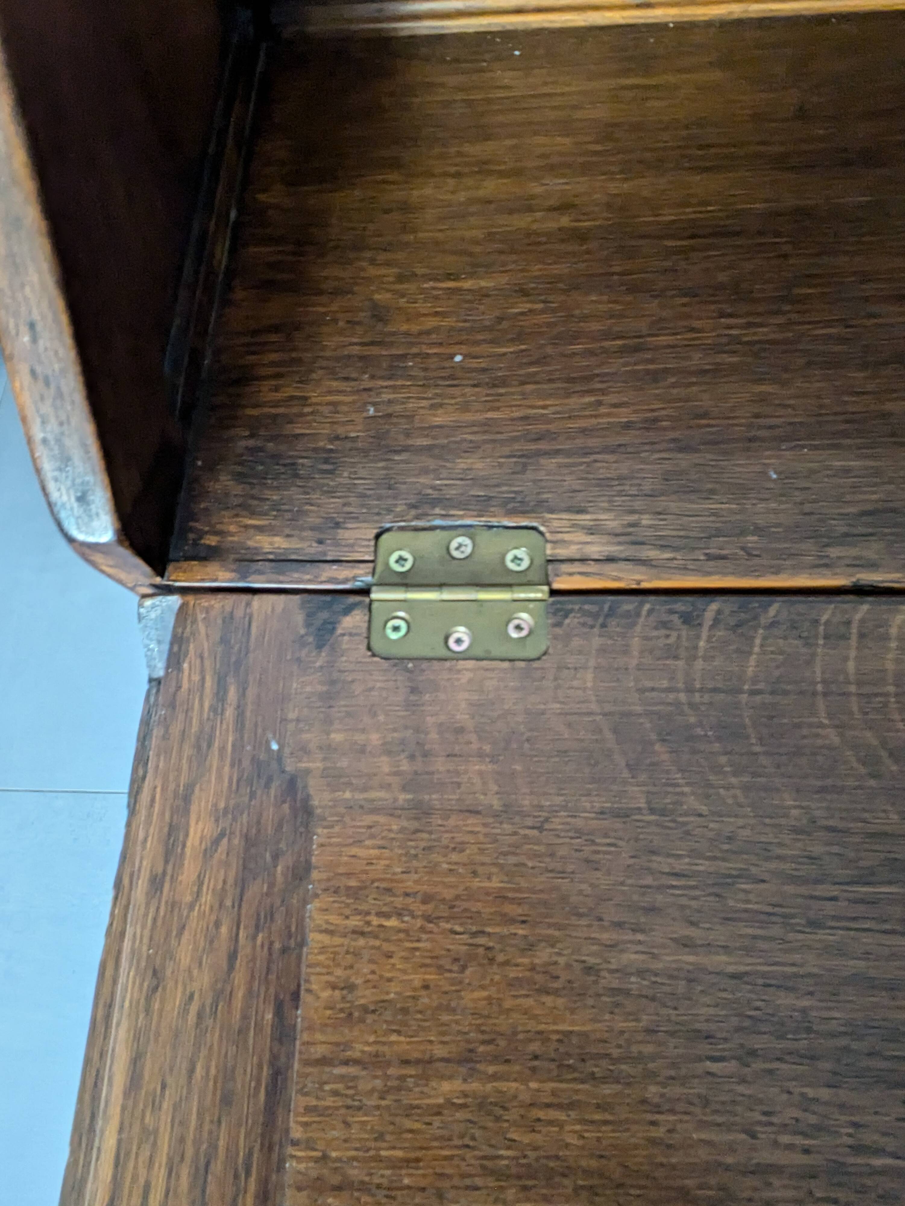 Solid wood secretary