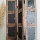 Wooden screen with vintage haute couture images or for photos