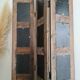 Wooden screen with vintage haute couture images or for photos
