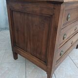 Louis XVI chest of drawers in walnut, 19th century