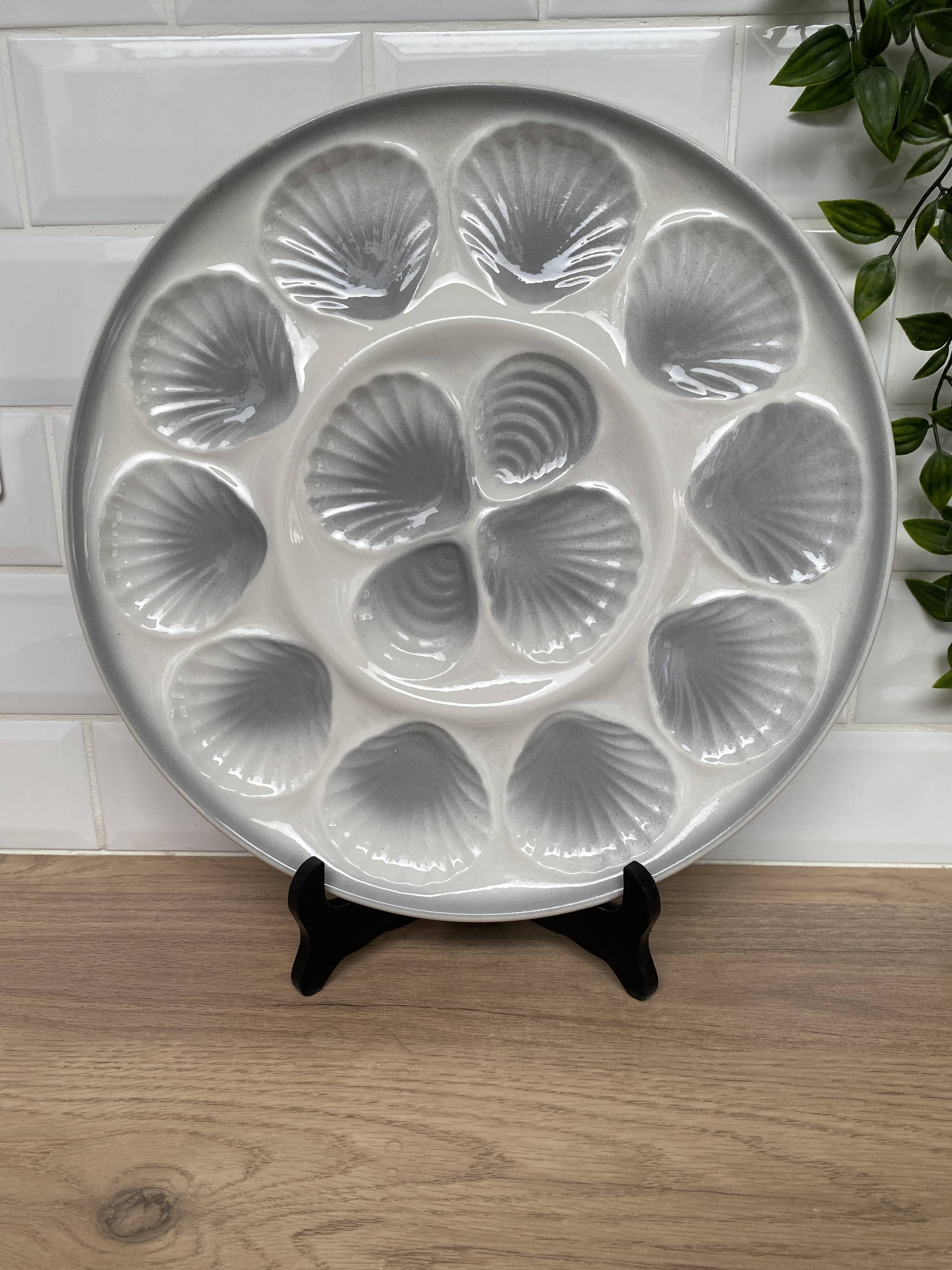 Large oyster plate Moulin des loups Orchies