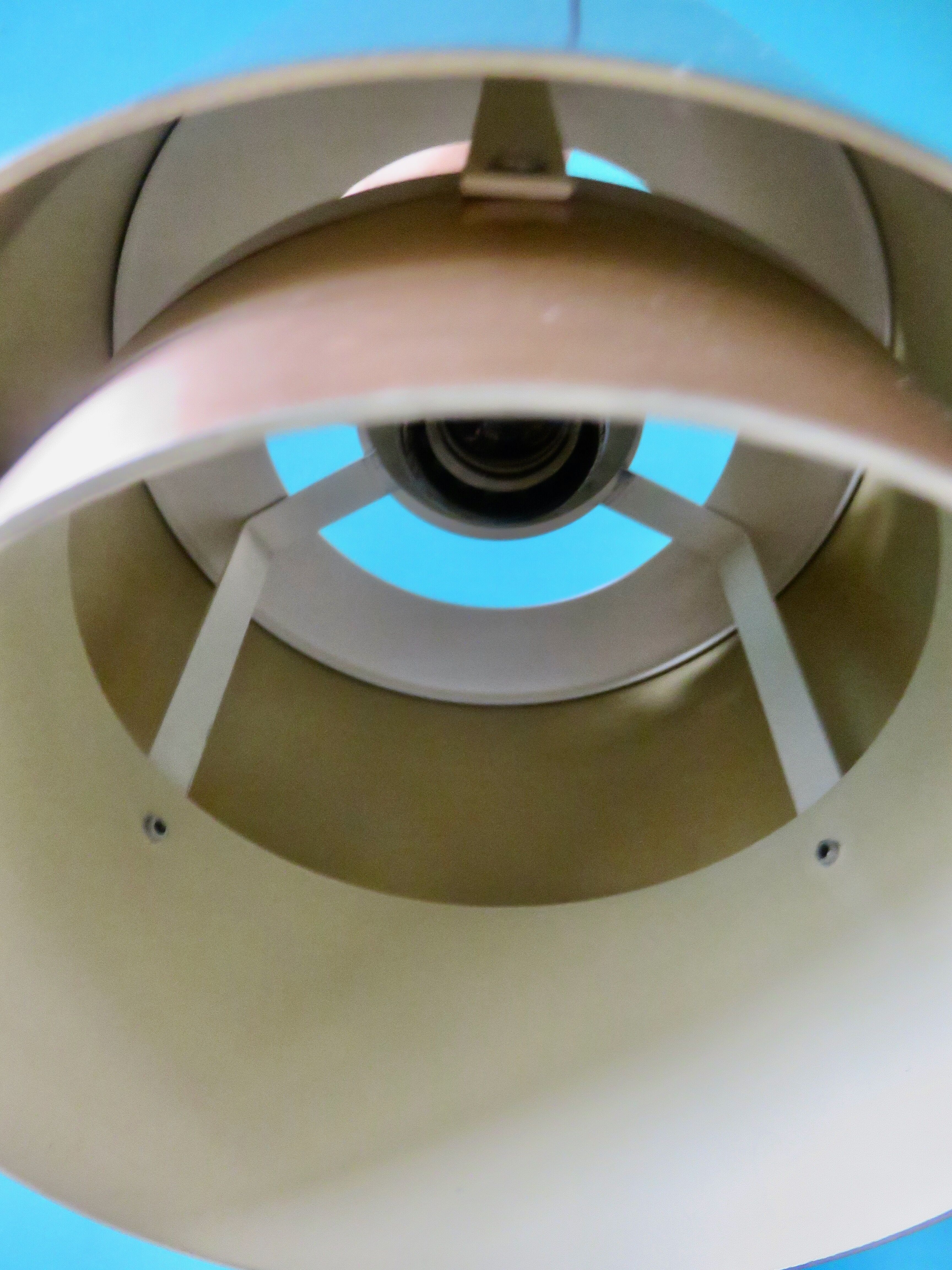 Suspension vintage à 3 feux "Doria" Autriche 1960