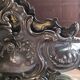 Antique jardinière sur son centre de table ovale, rocailles