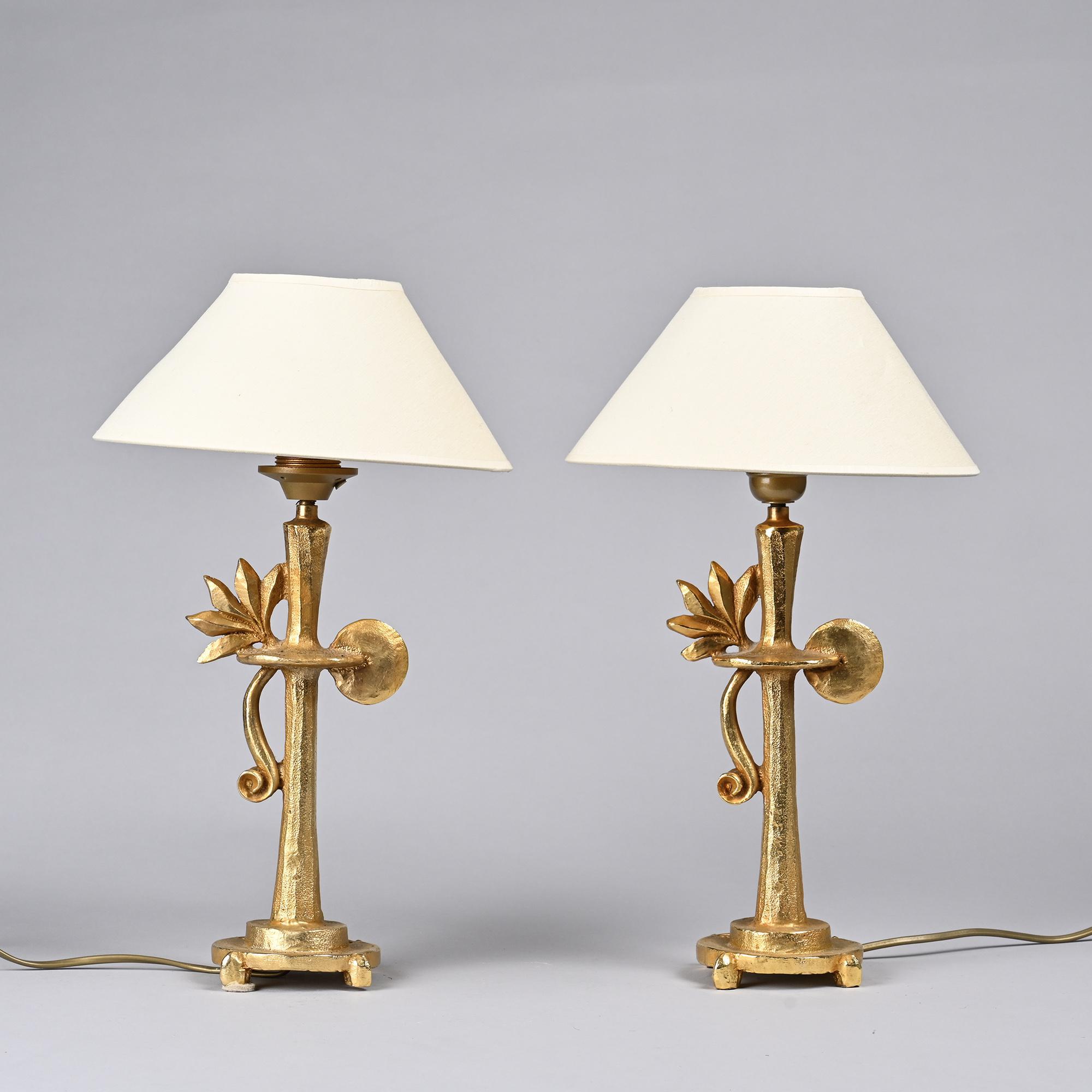 Pair of table lamps by De Waël, France, circa 2000.