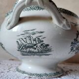 French 19th Century FF Pexonne Tureen 'Campagne' Animal Transferware