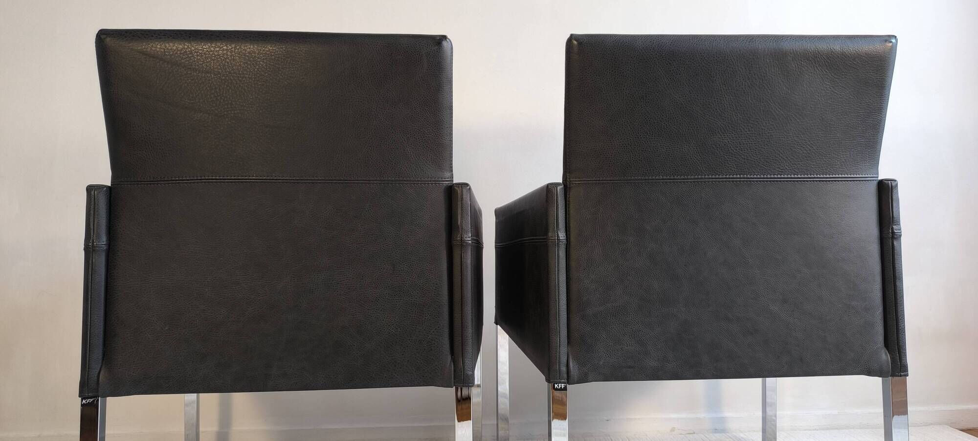 Superb pair of KFF "Texas" armchairs by Karl Friedrich Förster.