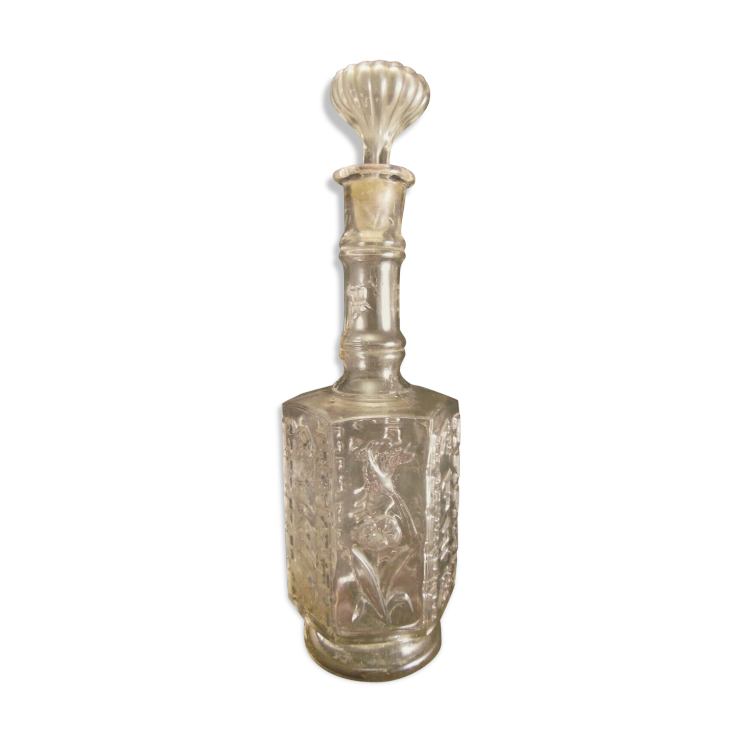 Bottle blown glass Legras décor China or Japan