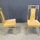 Vintage brass dining chairs by Belgochrom, 1970s