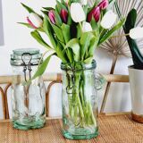 Jar la lorraine in light green glass 1l