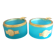 Paire de cendriers V.N.C. « Opaline de Venise »–Murano, Italie, années 1970