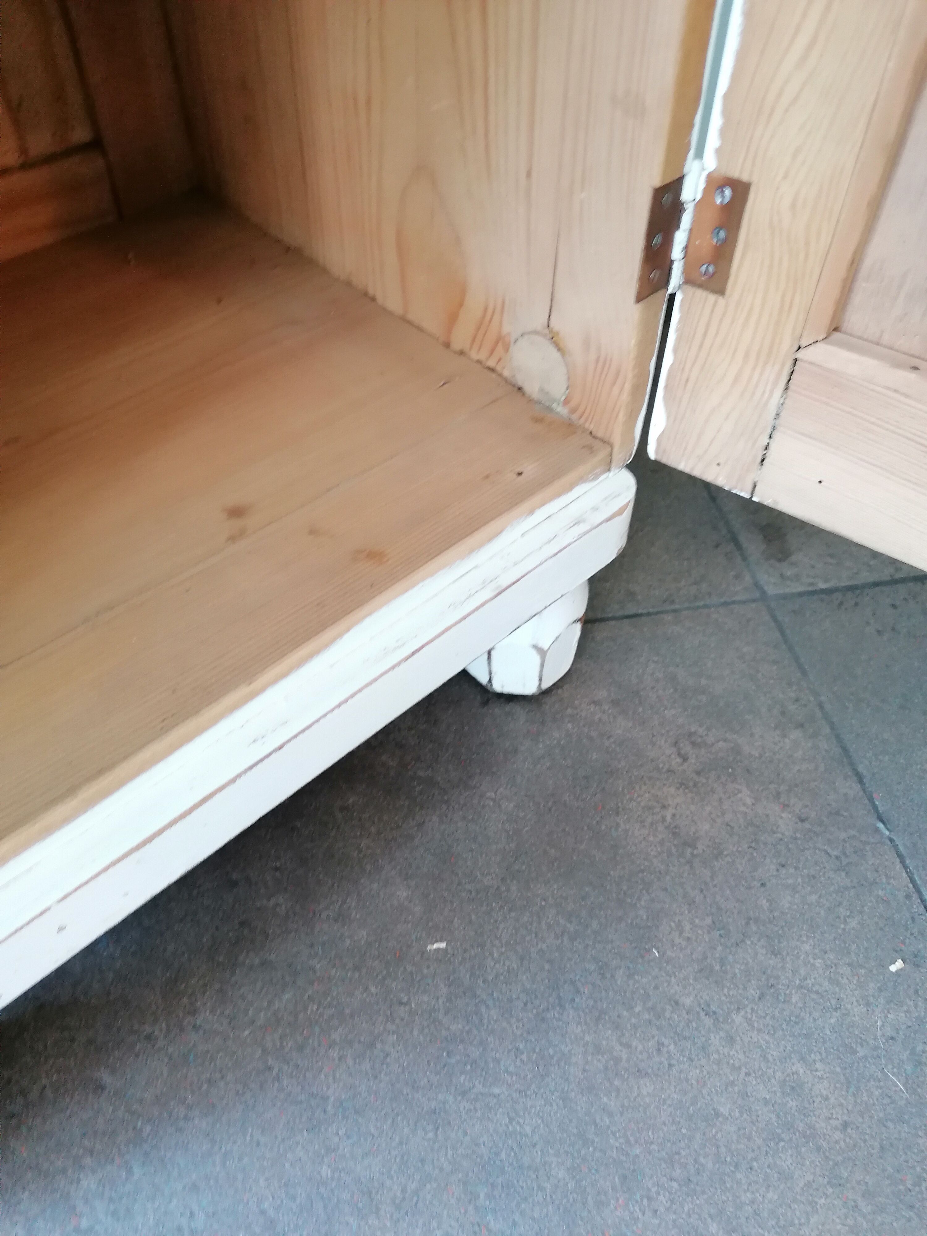Pair of vintage wooden bedside tables