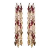 Set of Two Contemporary Wall Sconces With Multicolored "Poliedri" Murano Gl