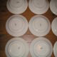 6 dinner plates, 6 plates service hollow earthenware Longchamp model Lutèce
