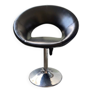 Fauteuil rétro cuir
