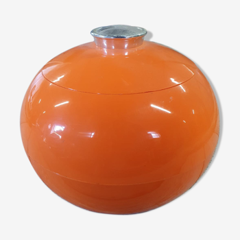 Orange ice cube pot 1970