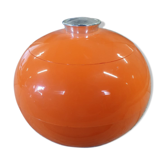 Orange ice cube pot 1970