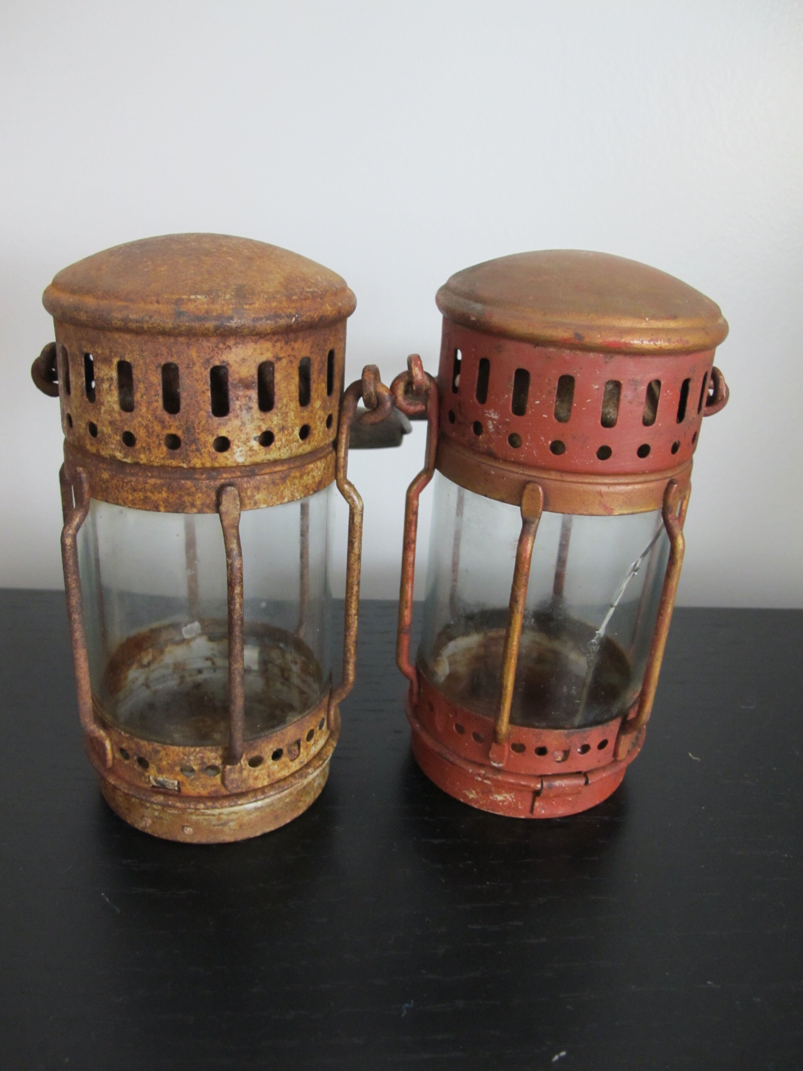 Set of two industrial lanterns