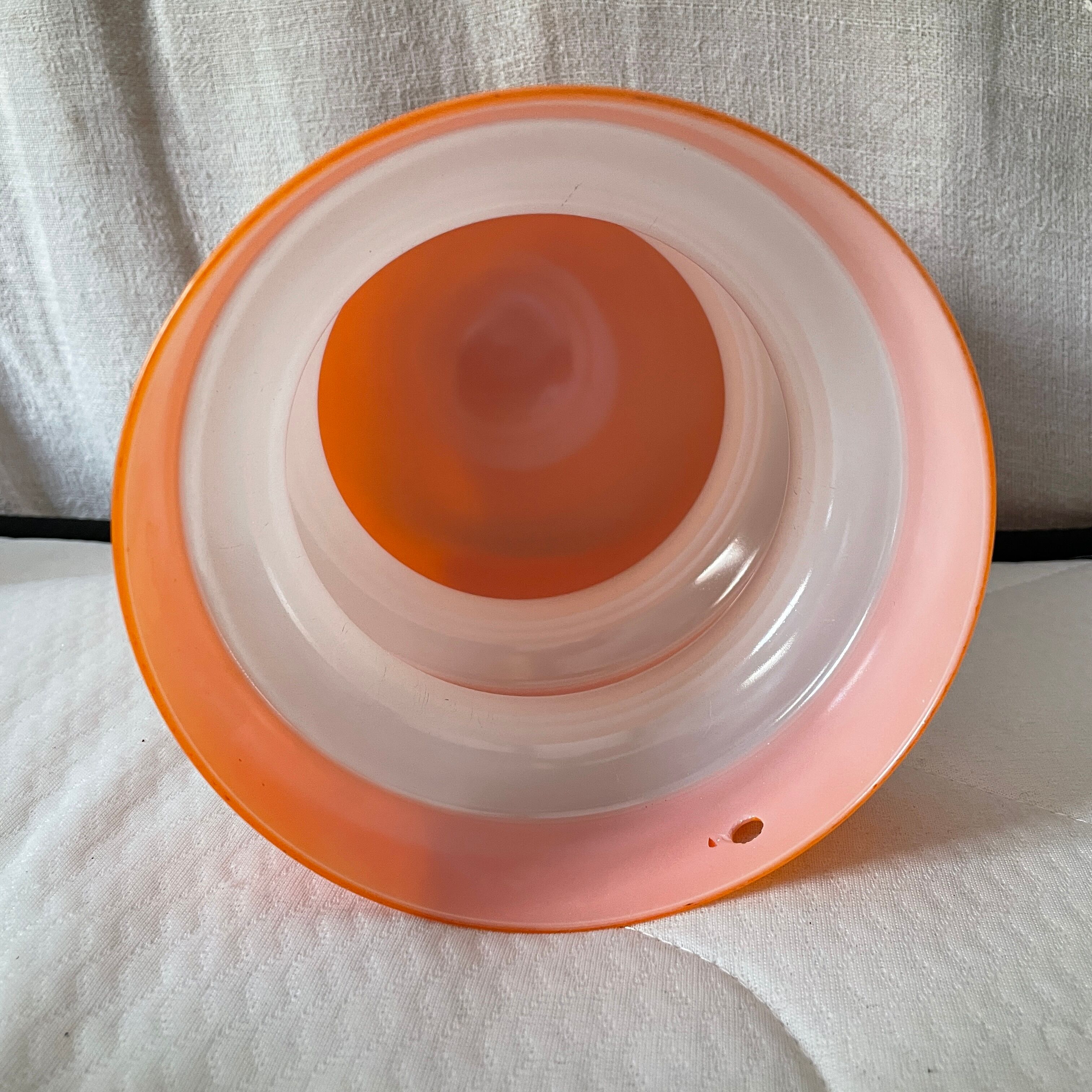 Vintage opaline design lamp 1970 70 space age