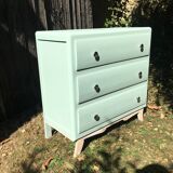 Dresser feet compass 3 drawers pastel green