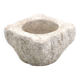 Brutalist mortar carved from stone, 19th century.