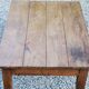Oak farmhouse coffee table with spindle legs and one drawer, late 19th century