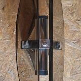 Smoked glass wall lights