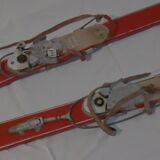 Pair of old skis wooden
