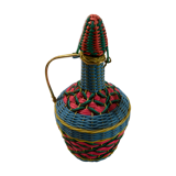 Vintage bottle in scoubidou