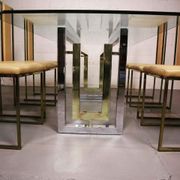 Italian dining room set by Renato Zevi from the 70's