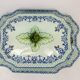 Gien, vegetable dish, soup tureen and its lid in fine earthenware, Rouen decoration.