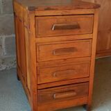 Meuble de métier, de bureau ancien 4 tiroirs
