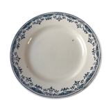 Flat plate of the longchamp earthenware factory, doria model,  iron land