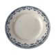 Flat plate of the longchamp earthenware factory, doria model,  iron land